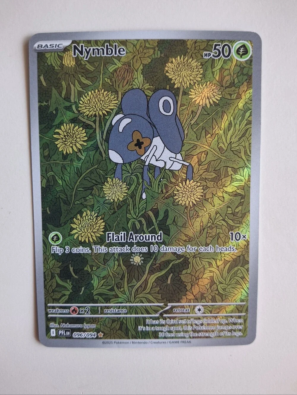 Nymble 96/94 Pokemon TCG Phantasmal Flames Holo NM